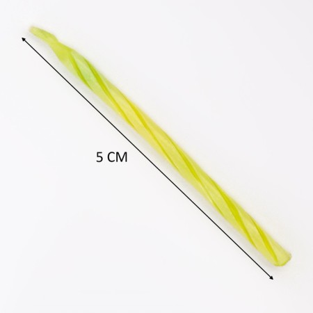 Candles for the cake "Spiral", 5 cm, set: 24 pcs and 12 coasters-7