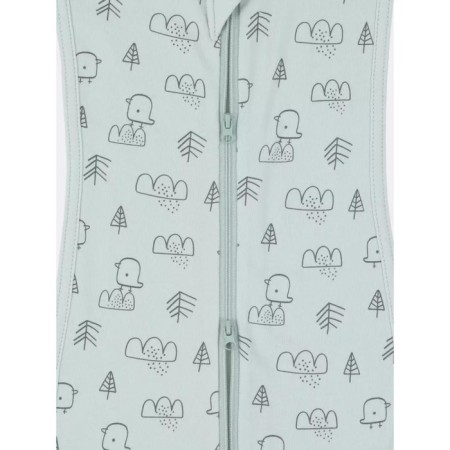 Diamond cocoon with a hat MOWBABY BIRDS, height 56 ​​cm, blue color-2