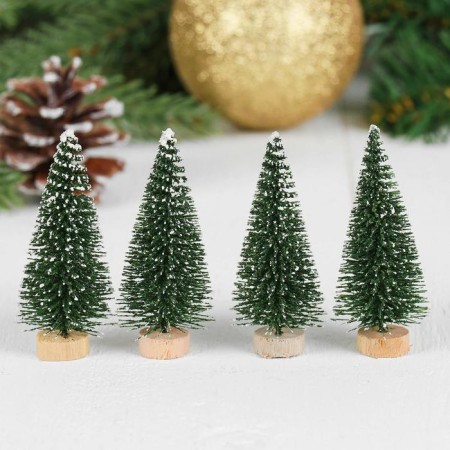 Miniature puppet "Christmas tree", set 4 pcs., Size 1 pcs: 6.5 × 3 cm-2