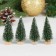 Miniature puppet "Christmas tree", set 4 pcs., Size 1 pcs: 6.5 × 3 cm