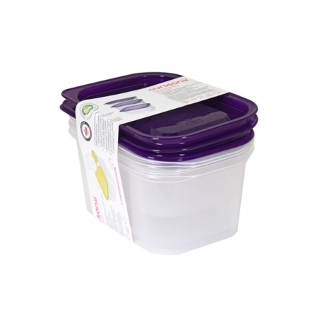 A set of plastic containers with an overwhelm Oursson, sweet plum-1