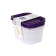 A set of plastic containers with an overwhelm Oursson, sweet plum