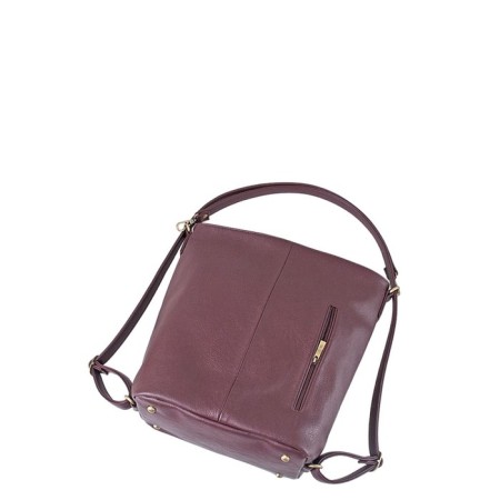 B2688 Bag bag, lightning department, burgundy color 34x25x13cm-1
