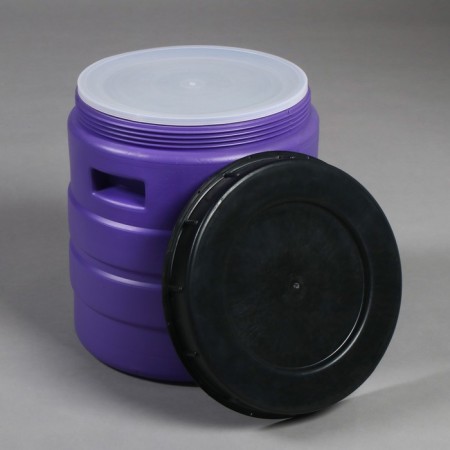 Food barrel, 24 l, neck 27 cm, with a lid, color mix-1
