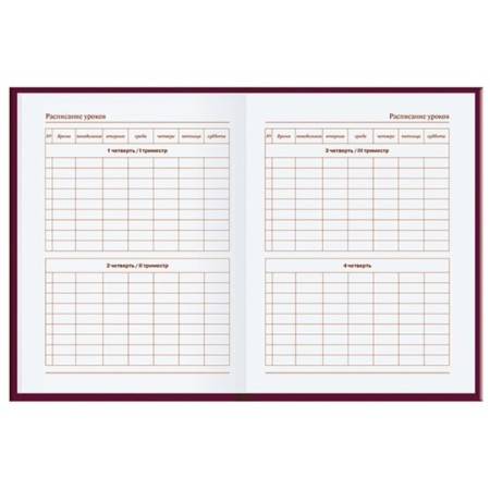 Diary for the teacher A6+, 128 sheets "Beautiful View", hard cover, UV-LK, OFSET Block 65 g/m2-3