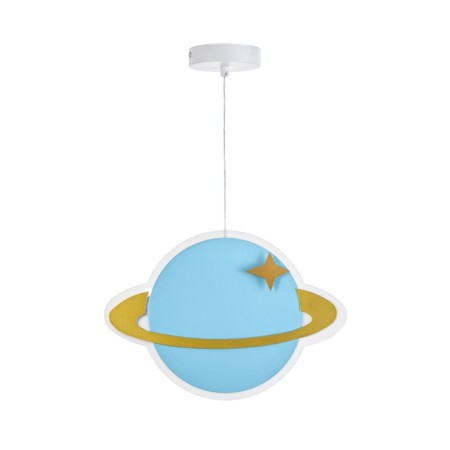 Suspended lamp "Planet" LED 24W Blue 30x5x60cm-5