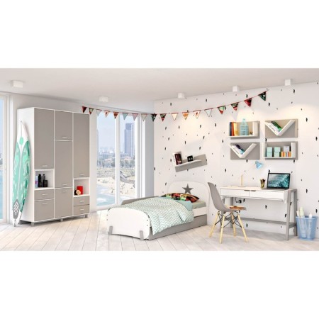 Polini Kids Mirum 5y 800 shelf, white-gray color-1
