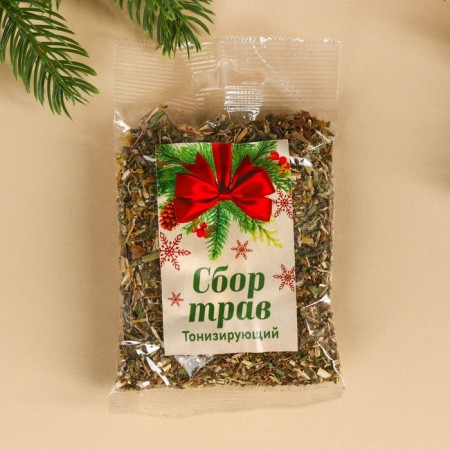 Gift set “New Year: Snigir”: gathering of grass 20 g, jam from pine cones 20 g, non -alcoholic balms 100 ml.-4