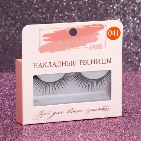 Falled eyelashes "irresistibility", without glue, black color-4