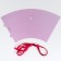 Packet for flowers conical round folding on the ribbons "for you", 15 x 23.3 x 7.5 cm
