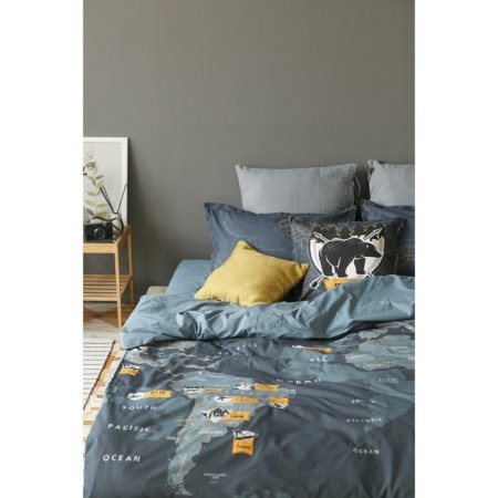 Bed linen "Ethel" euro trip 200x217 cm, 240*220 cm, 50x70+3 cm - 2 pcs, Ranforms-1