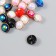 Buttons plastic for creativity on the midnight "ball with stroke" set of 20 pcs 1.2x1.2 cm