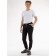 Sports pants for ISEE boys, height 134-140 cm, black color
