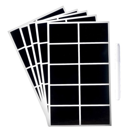 The stickers are waterproof, a set of sheets is 5 pcs., Cretaceous marker, size 1 stickers - 60 × 40 mm-2