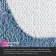 A set of mats for the bathroom IDDIS, 65x45 cm, 45x45 cm, microfiber, blue color
