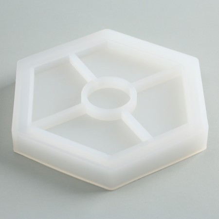 Set for creating a gypsum pan with "hexagonal" paints-5