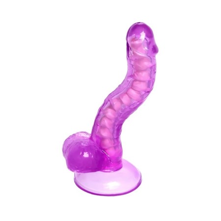 Realistic phallimitator A-Toys byfa Celiam, TPE, Purple color, 20.5 cm-9