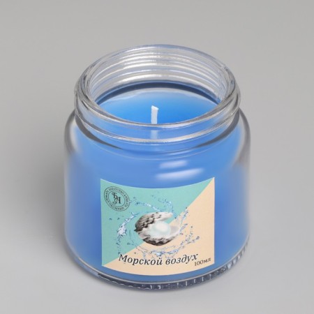 Aromatic candle in glass 6.3cm, 100ml, sea air-2