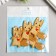 Decor for creativity Textile embroidery "Squirrel with a heart" 5.2x5.5 cm