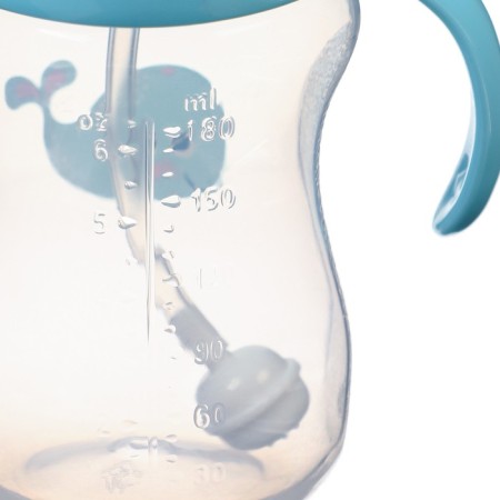 Bottle for feeding, shg Ø50mm, 180 ml, +0Mes., Blue color-4