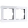 Frame W0022701, 2 Acrylic sockets, white
