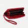 Women's wallet with a zipper, with a pen, red color