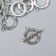 Decor Metal for the Creativity of Labbels "Greek Ornament Ring" Silver 2065M016 2.3x0.7 cm 700644