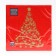 New Year's napkins Paper Home Classic "Magic spruce on red", 3 layers, 33x33 cm, 20 pcs