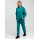 Women's pants with a company, size 44, turquoise color