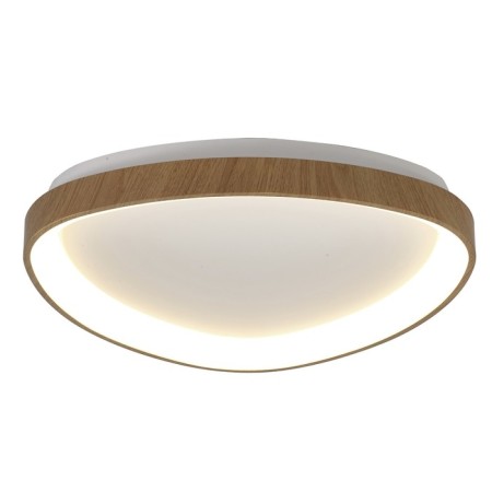 Ceiling light Mantra Niseko, LED, 2500LM, 2700-5000K, 421x421x63 mm, wood color
