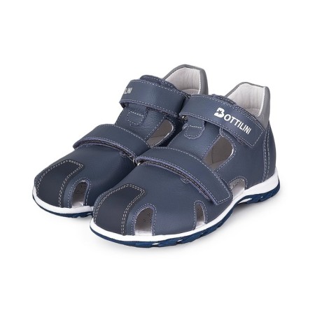 Baby sandals, size 28, gray-blue color