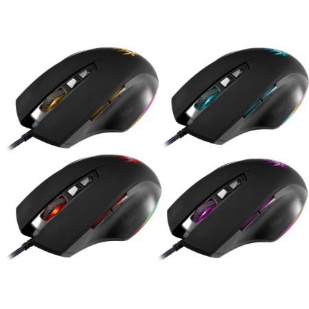 Mouse Defender Wolverine GM-700L, game, wired, backlight, 12800 dpi, USB, black-3
