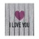 Protective cape on the back of the car seat "Heart on a wooden background"