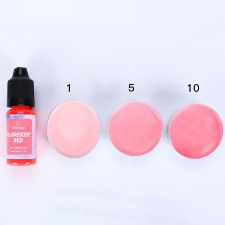Paint (pigment) for wax "fluorescent red" 10 ml