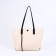 Zipper bag with lightning, beige color