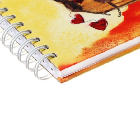 Block-wrapper A5, 60 sheets on the crest "tails", solid cover, OFSET block 100 g/m2, mix-4