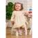 Set for girls, height 98 cm, beige color