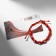 Bracelet-cooker "eyes", wooden risins, red color