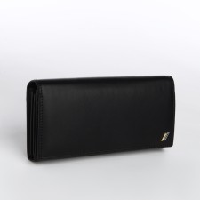 Women's wallet on a magnet, black color