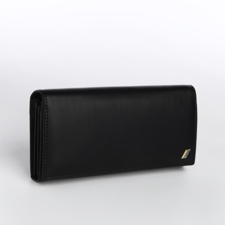 Women's wallet on a magnet, black color