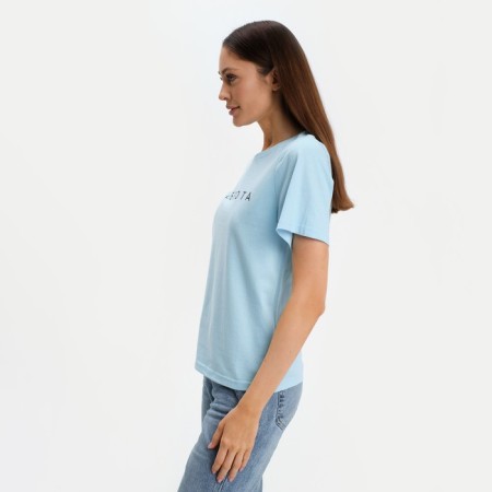 Women's T-shirt KAFTAN "Kindness", Blue, Rr. 40-42-1