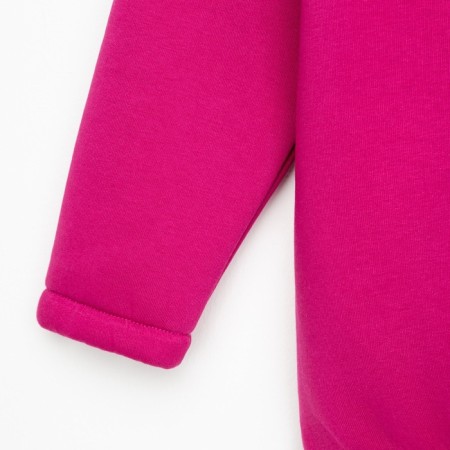Kids (hoodies, trousers) minku: Basic Line Kids, Oversize, Fuchsia color, height 146-11