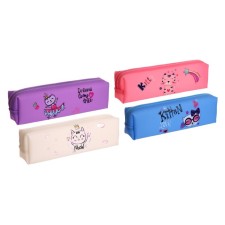 School pencil case with a zipper 