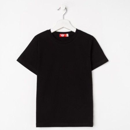 Children's T -shirt, height 122 cm, black color