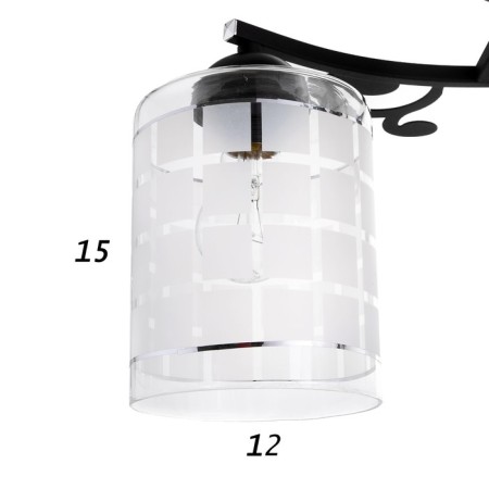 Chandelier 1695/3 E27 40W Black 43x43x2.5 cm Bayerlux-5
