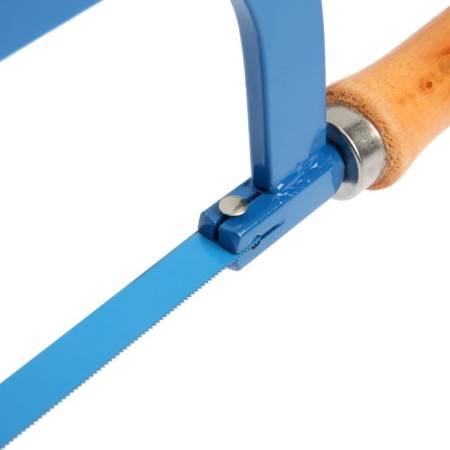 Hacksaw for metal tundra, wooden handle, two corners of the canvas, 300 mm-13
