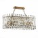 Suspension lamp ST LUCE. SL1170.303.10. Fabio. 10x40 watts, E14, 80x35x29 cm, brass color