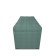 Puff with a lid and weighting, 800 × 400 × 420 mm, bingo velor, Mint color