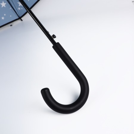 Umbrella - semi -automatic cane "stars", 8 spokes, r = 54 cm, the color is dark - blue-7