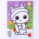 New Year's radiant fresco "New Year! Cheerful snowman ", 21 x 29.7 cm